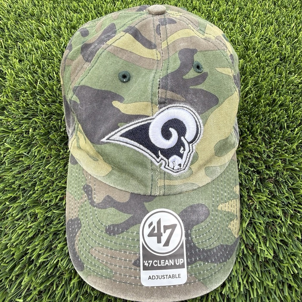 New '47 Los Angeles Rams NFL Hat Ball Cap Cargo Camouflage OSFA Adjustable Strap